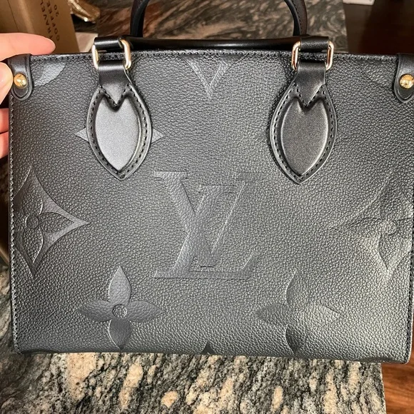 Black Monogram Tote Bag - Picture 3 of 11